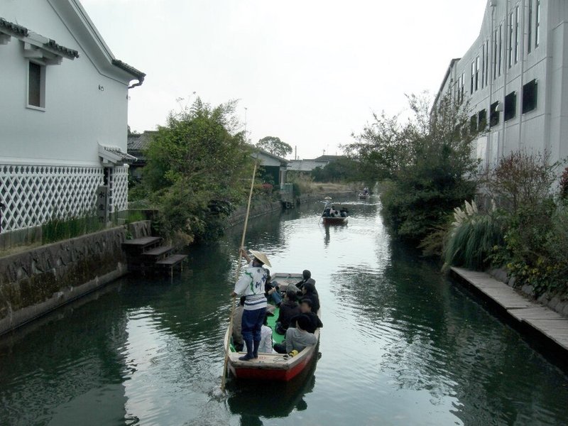 柳川市のどんこ舟による川下り